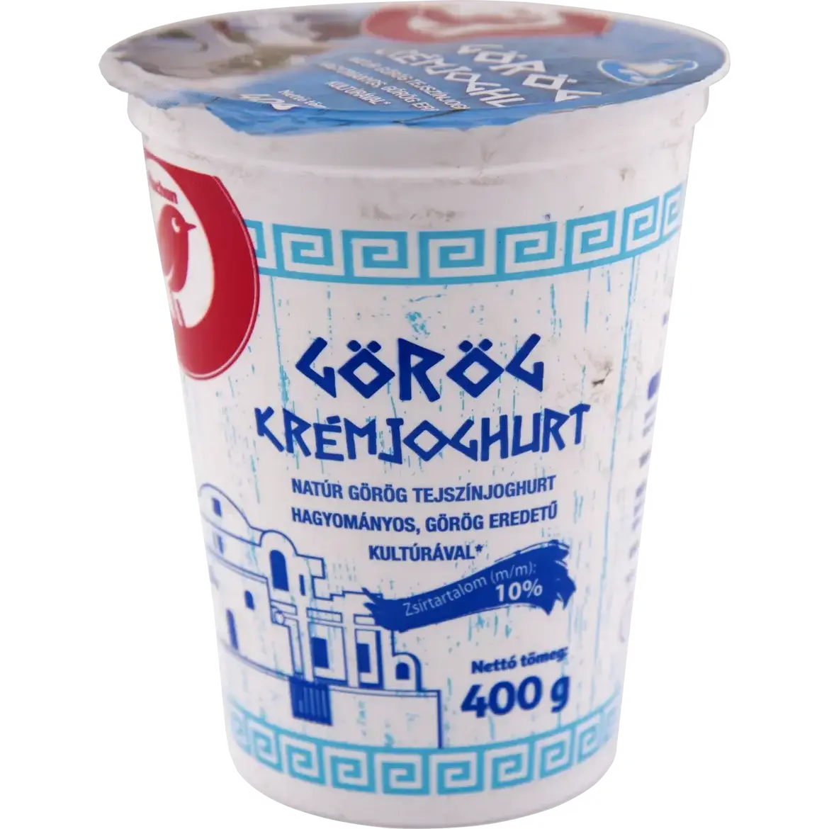 Auchan Nívó Natúr görög krémjoghurt 10% zsírtartalom