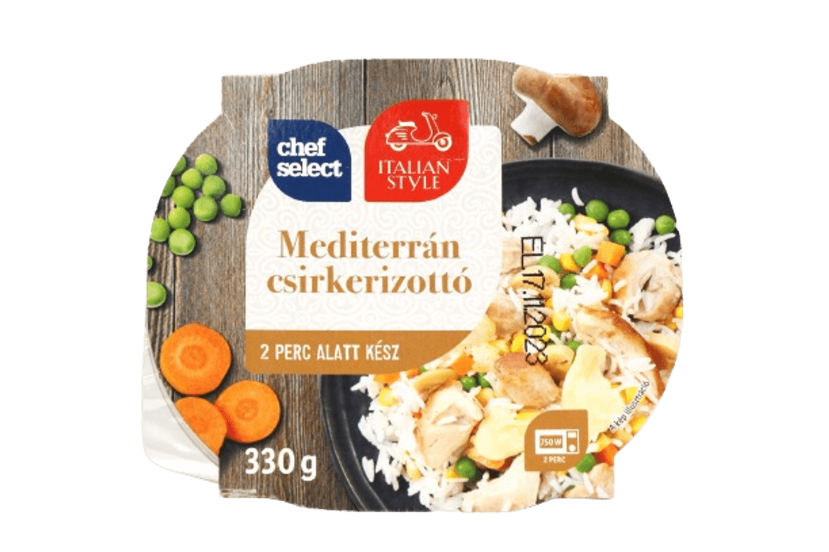 Chef select mediterrán rizotto nemzetközi készétel