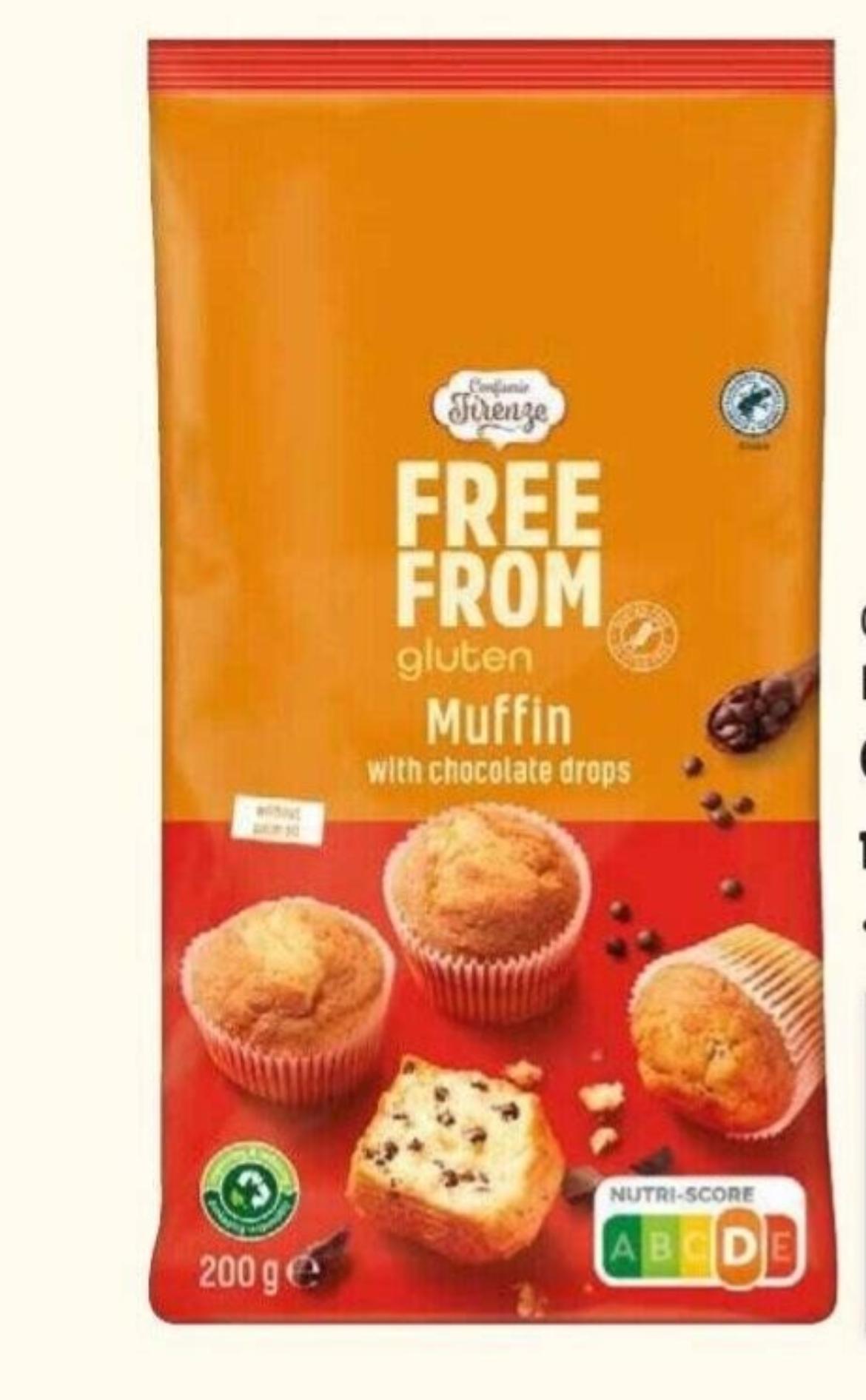 Confiserie firenze free from Gluténmentes muffin csokoládédarabokkal 200 g