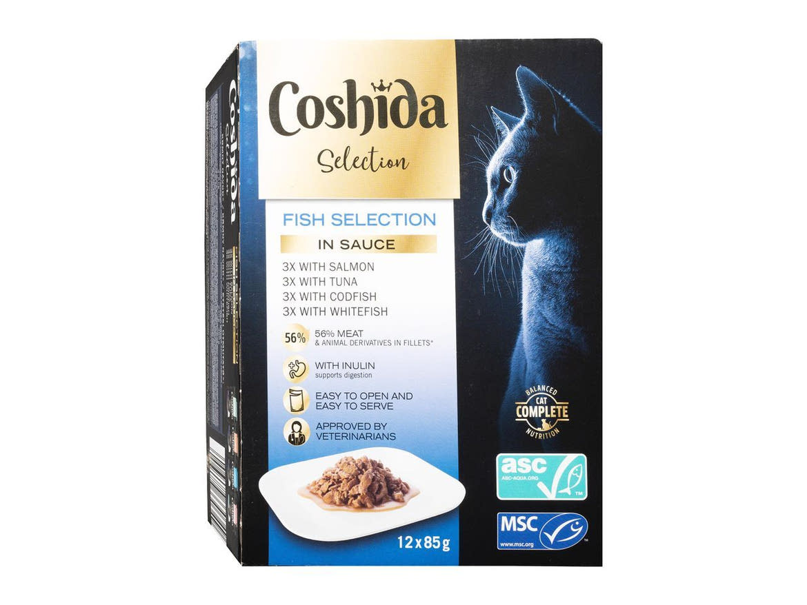 Coshida Prémium alutasakos macskaeledel 12 x 85 g