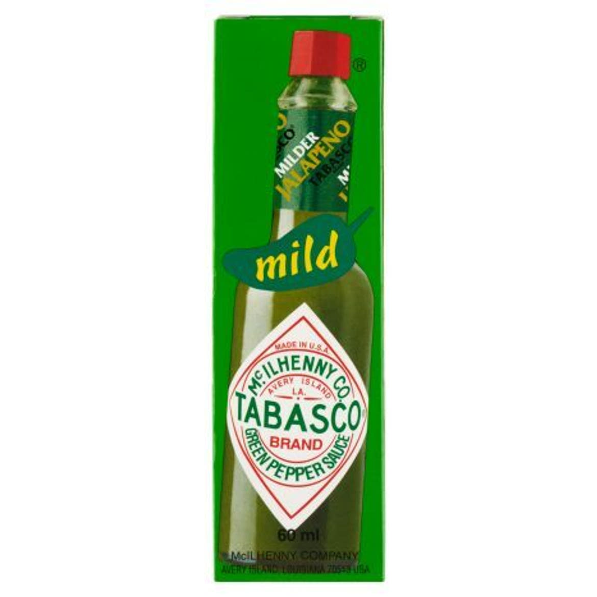 TABASCO Mérsékelten Csípős Jalapeno Zöldpaprikás Szósz