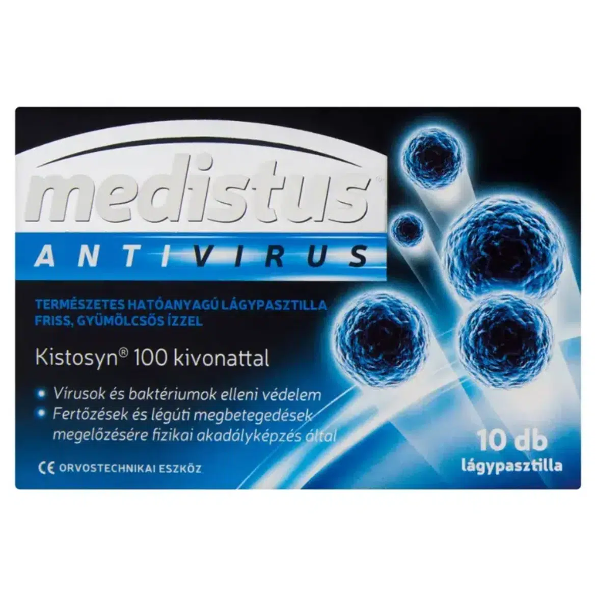 Vitaplus Medistus antivirus lágypasztilla gyümölcsös 10 +
