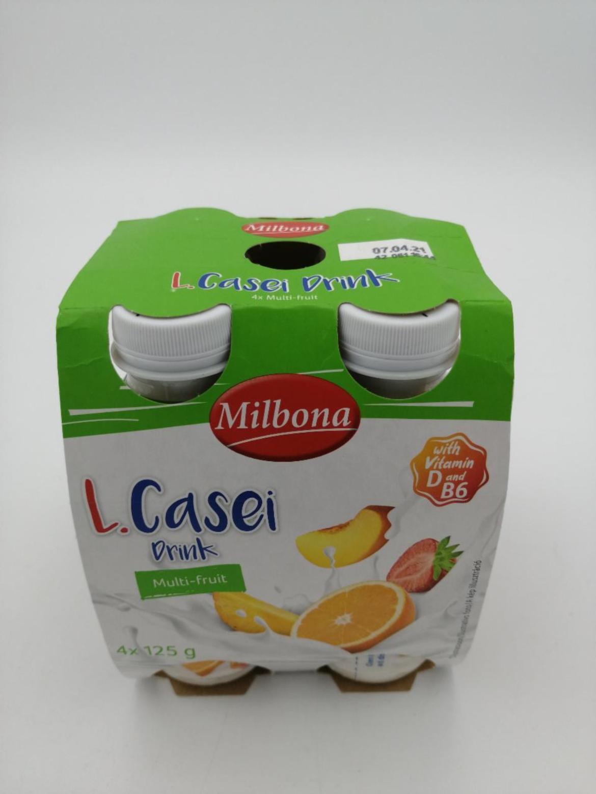 Milbona L.Casei joghurtital, vegyes gyümölcsös 6 x 100 g