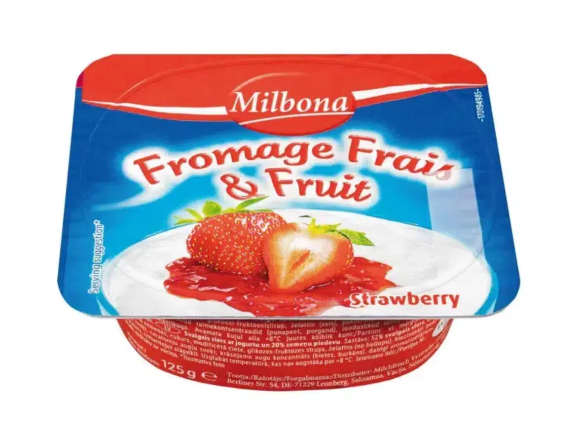 Milbona Túródesszert joghurttal eper