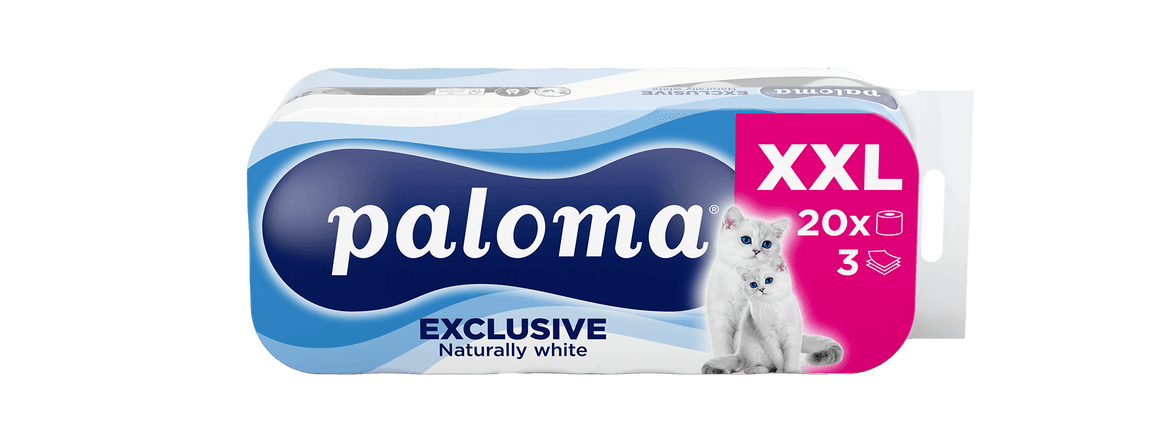 Paloma Exclusive XXL Naturally White 20 tekercses toalettpapír
