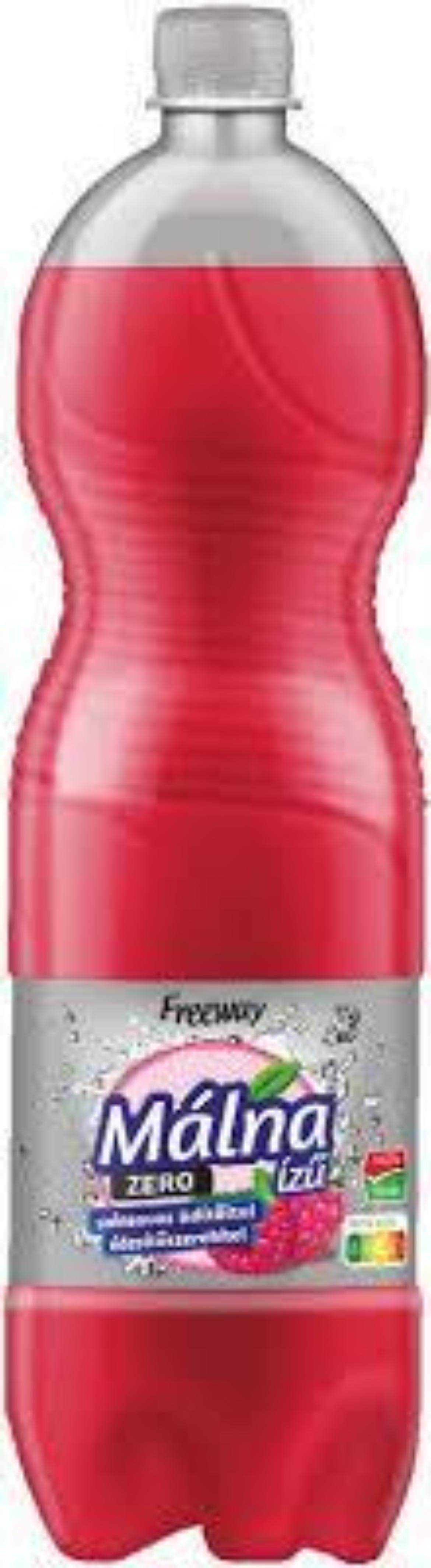 Freeway Málna ízű szénsavas üdítőital, cukormentes, édesítőszerekkel, + 50 ft betétdíj, 1,5 L