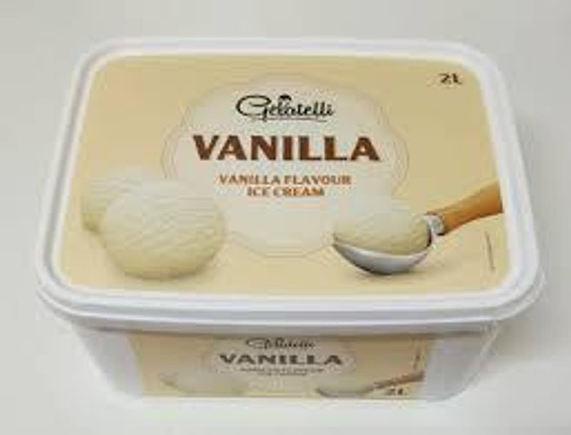 Gelatelli Prémium jégkrém vaníliás jégkrém kekszdarabokkal