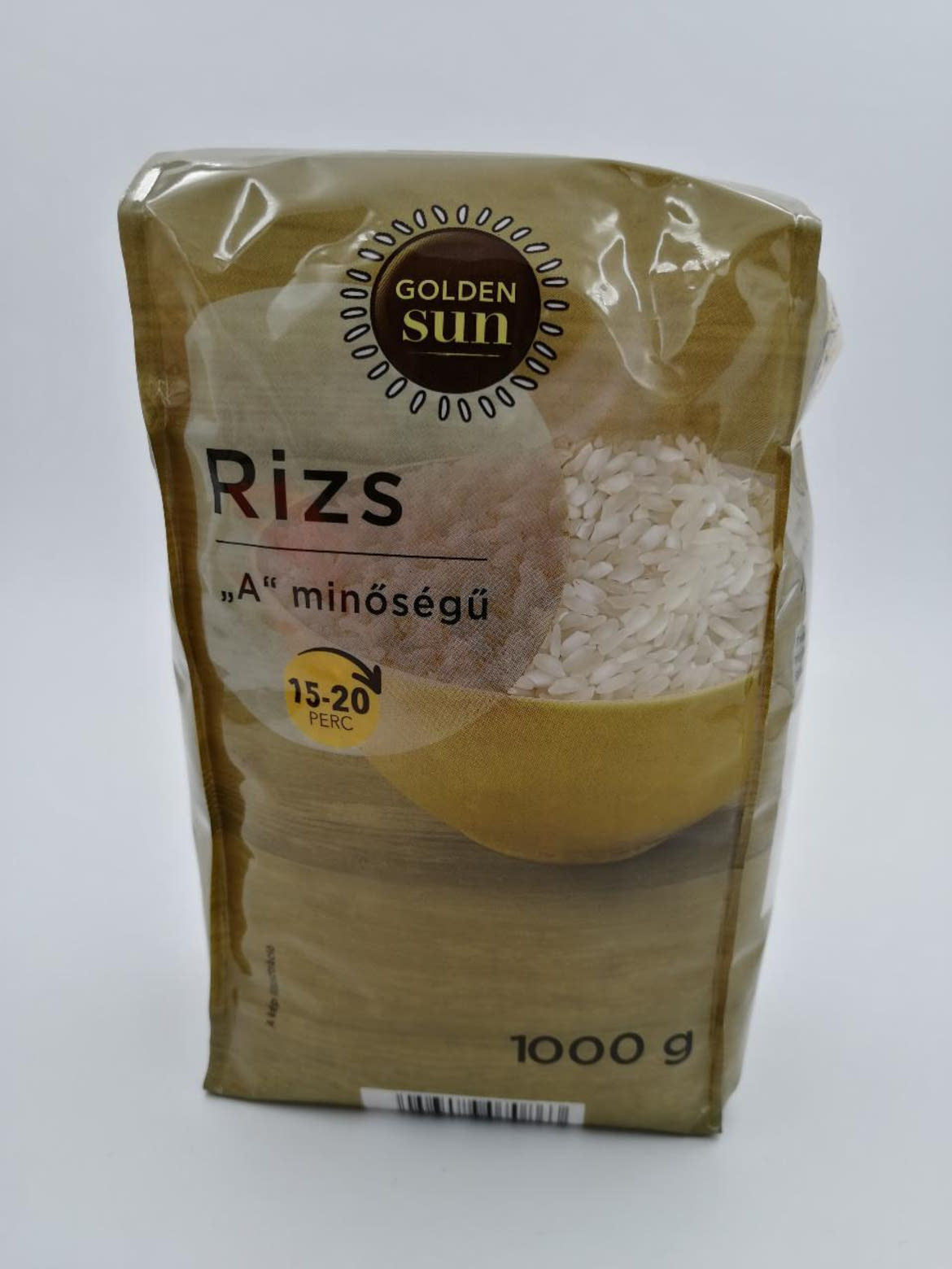 GOLDEN Sun A minőségű rizs fényezetlen, 1 kg