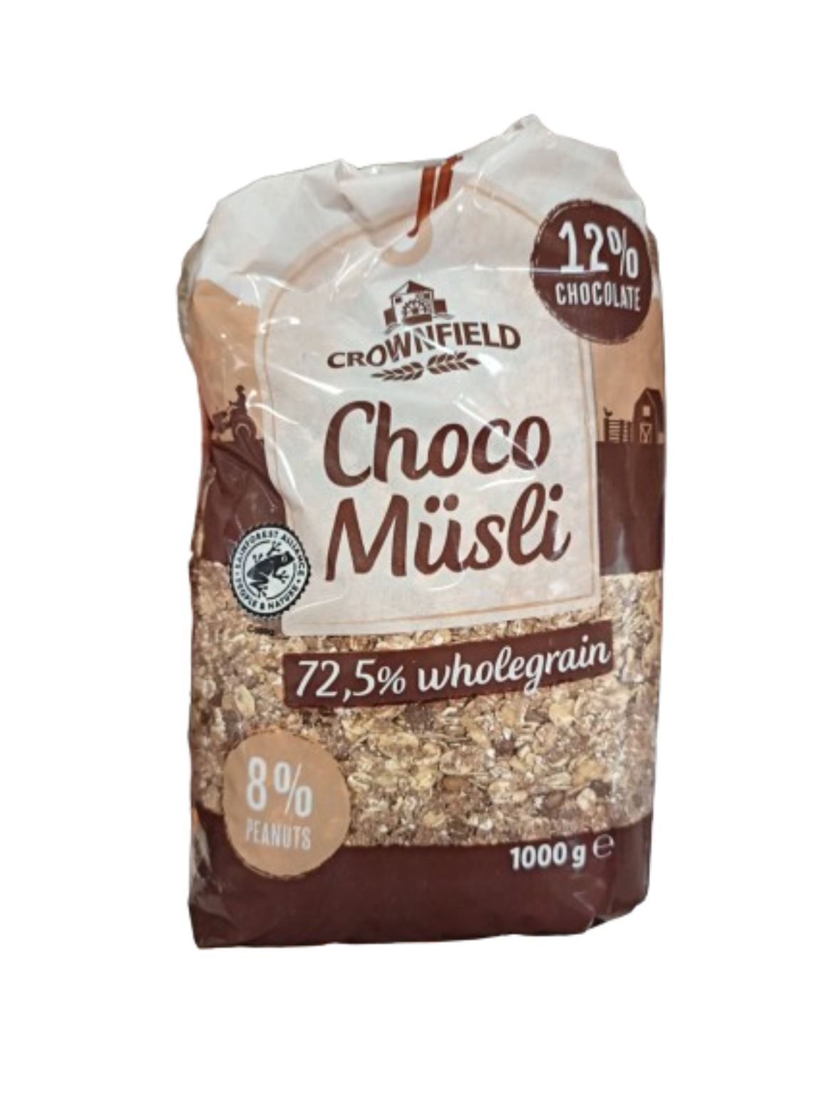 CROWNFIELD Müzli teljes kiőrlésű müzli csokoládés