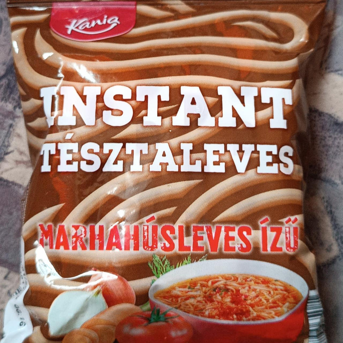 Kania Instant tésztaleves marhahúsleves ízű, 71 g