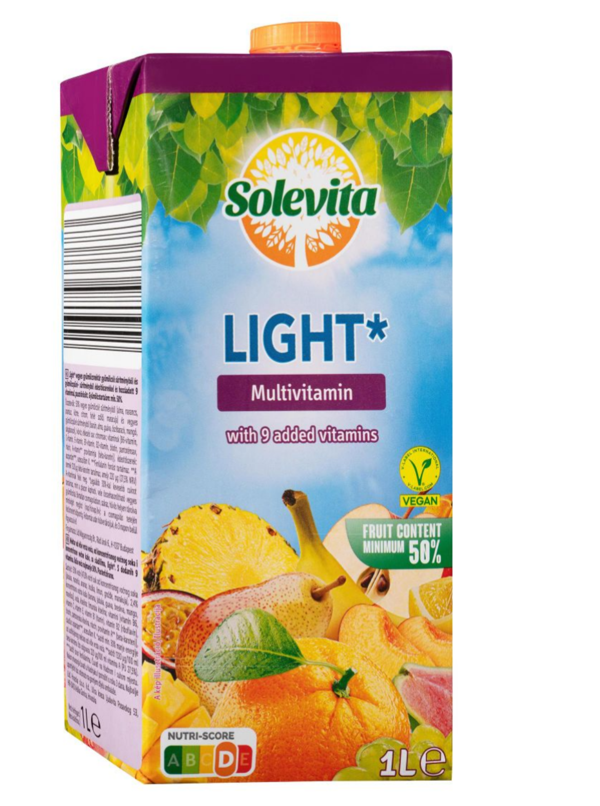 Solevita Light multivitaminlé 50%-os gyümölcstartalommal