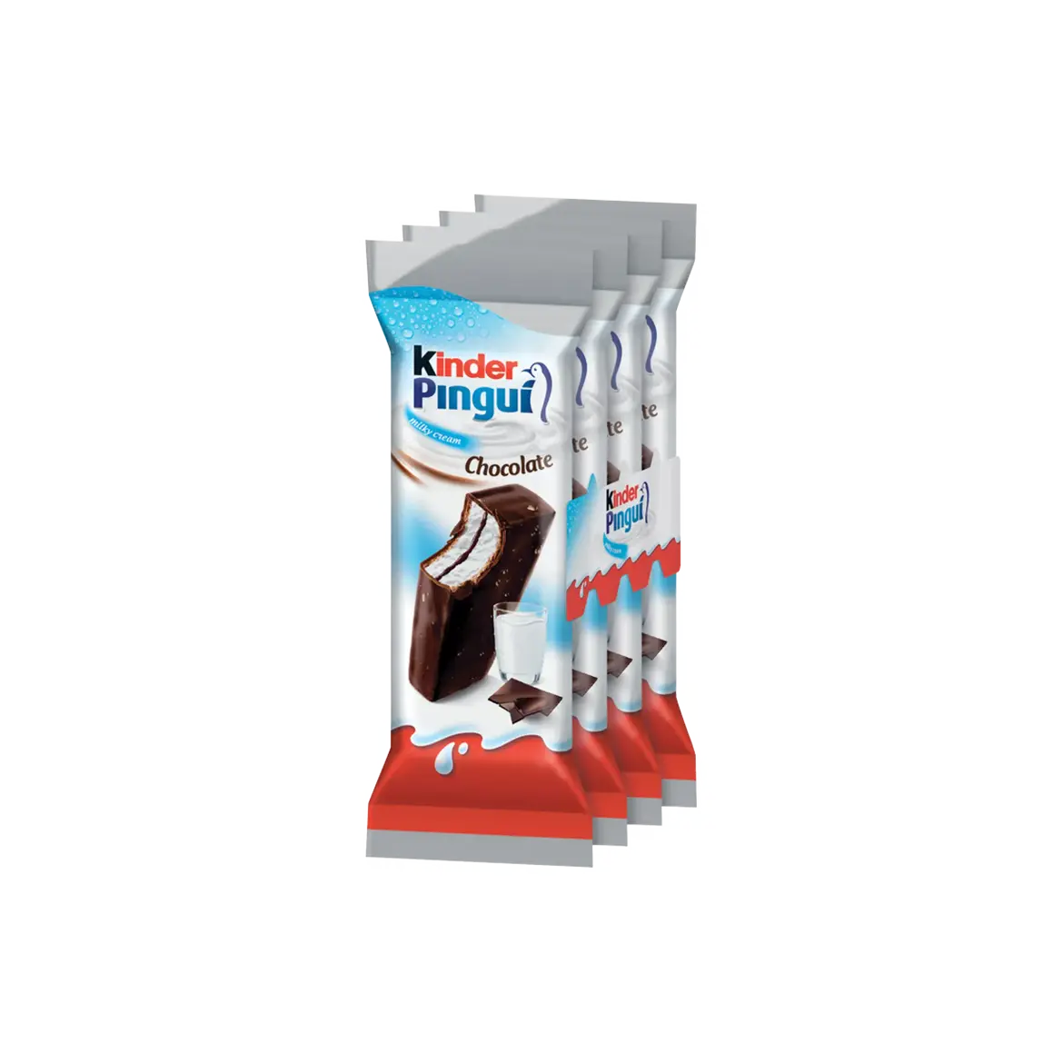 Kinder Pingui Cacao tejes és kakaós krémmel töltött sütemény étcsokoládé bevonattal 4 x