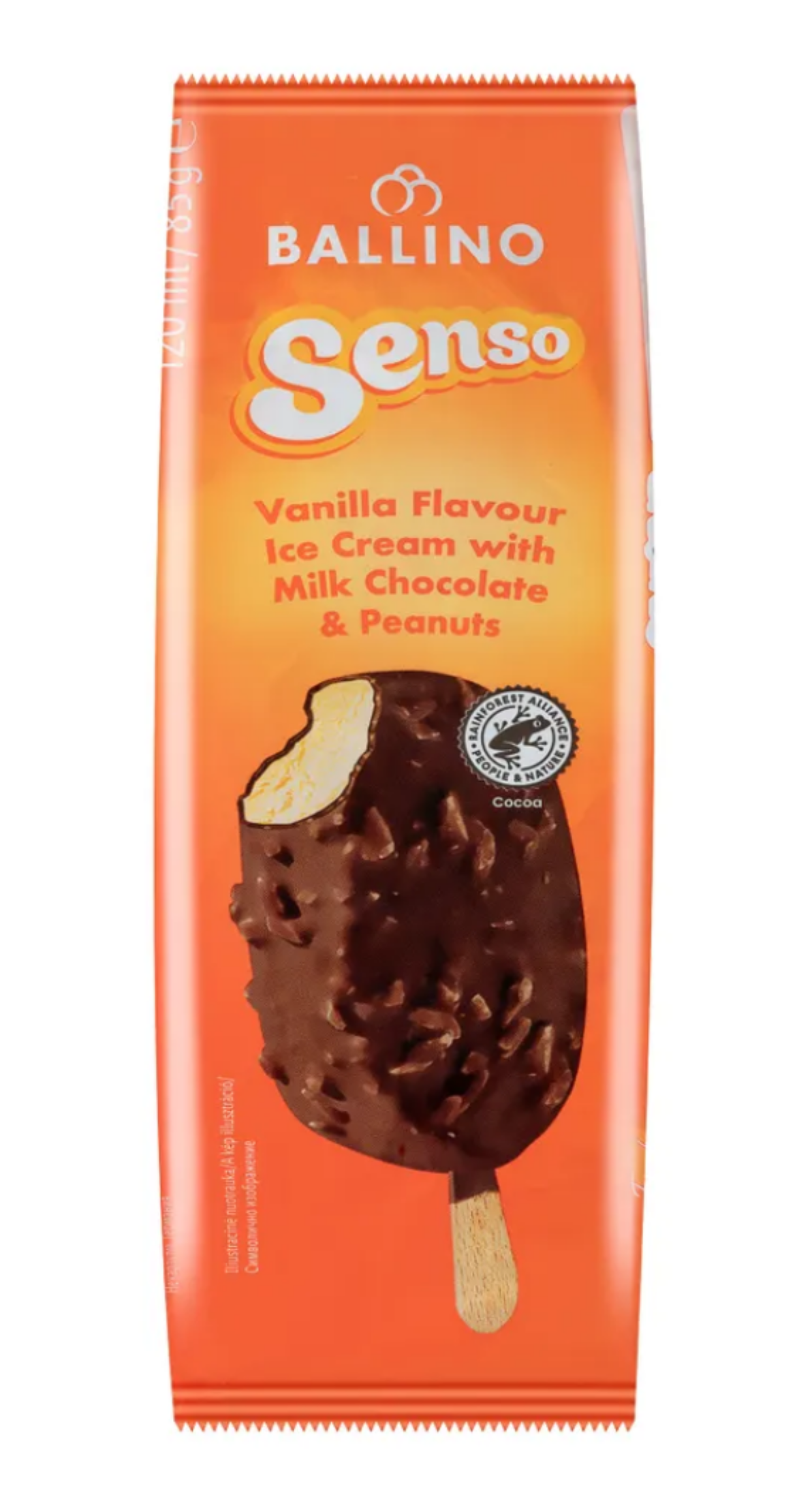 Ballino pálcikás jégkrém vanília, mogyoróval 120 ml