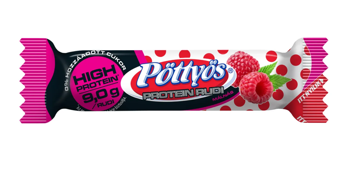 Pöttyös Protein Rudi málnás