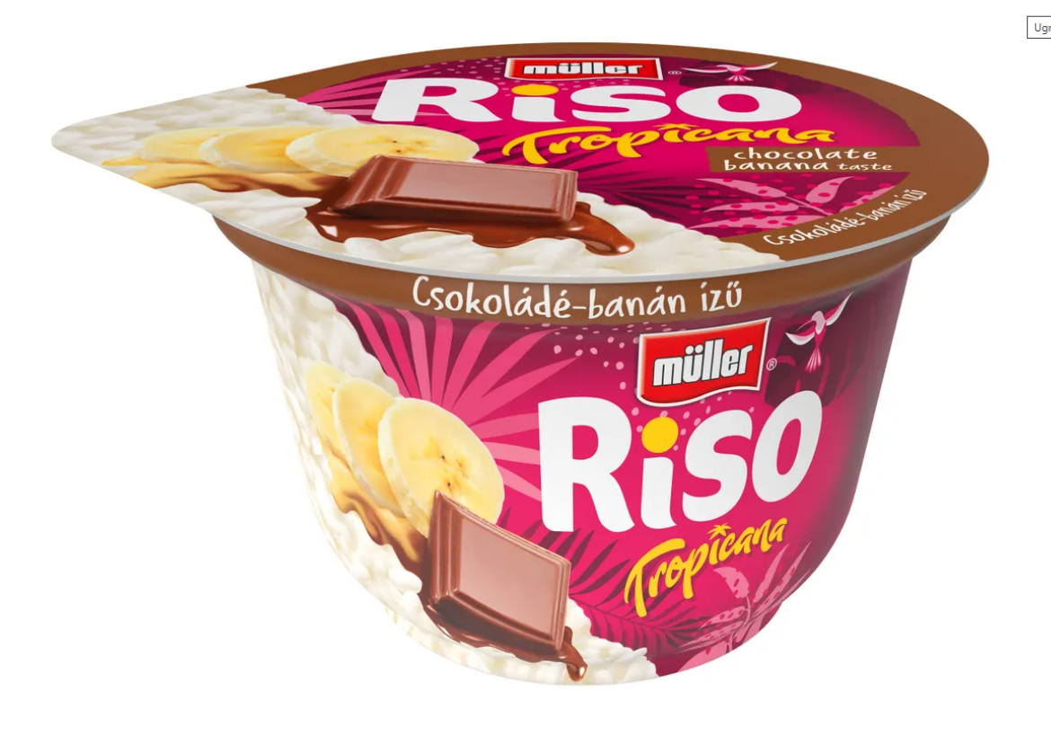 Müller Riso Tropicana csokoládé-banán ízű