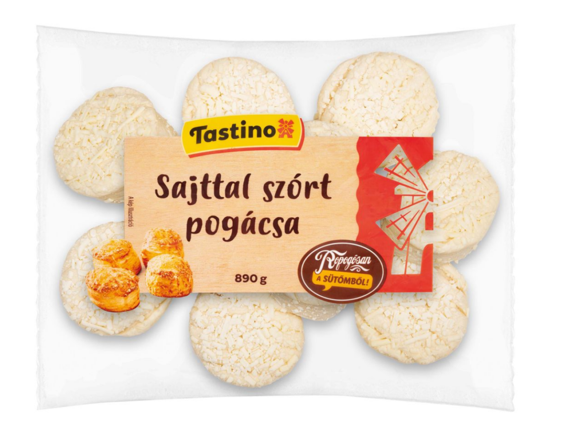 Tastino Sajttal szórt pogácsa, 10x89 g, fagyasztott, 890 g