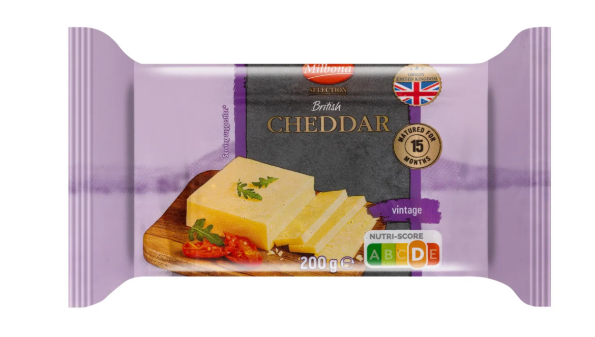 Milbona British Cheddar sajt, vintage