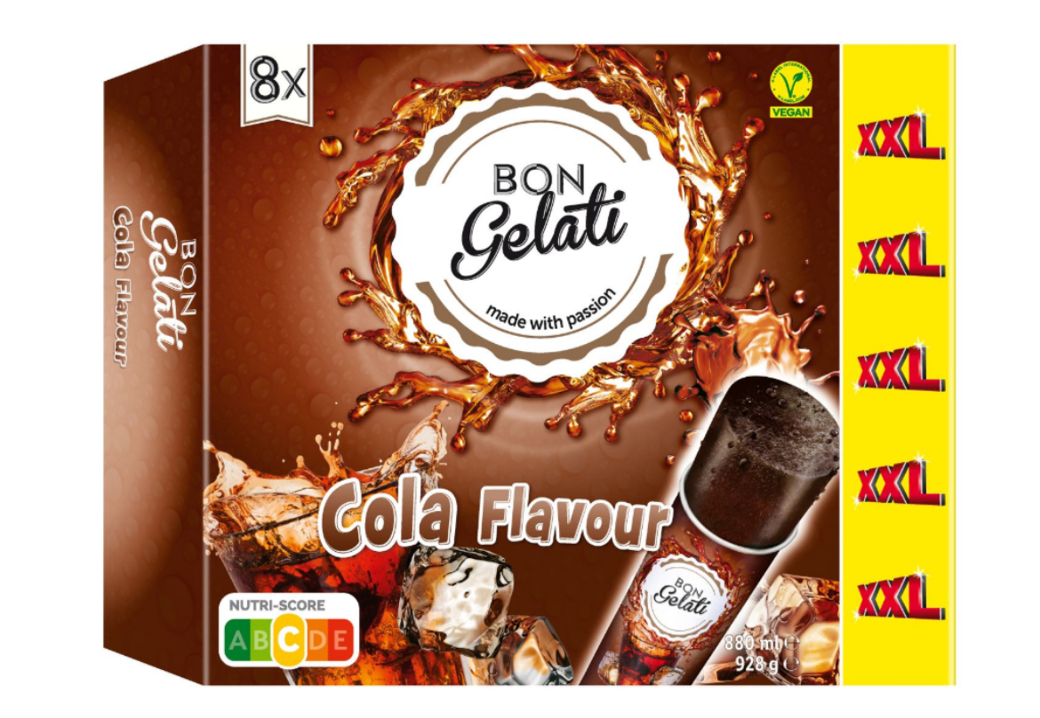 Bon Gelati Vizes jégkrém kólás 8db