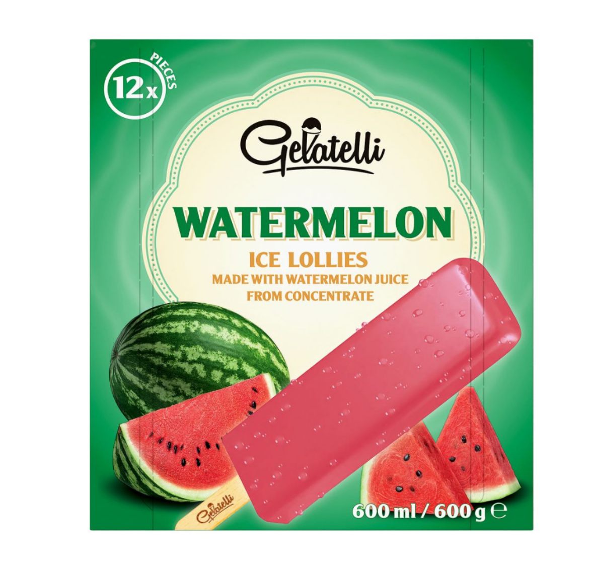 Gelatelli Görögdinnyés jégkrém 12db