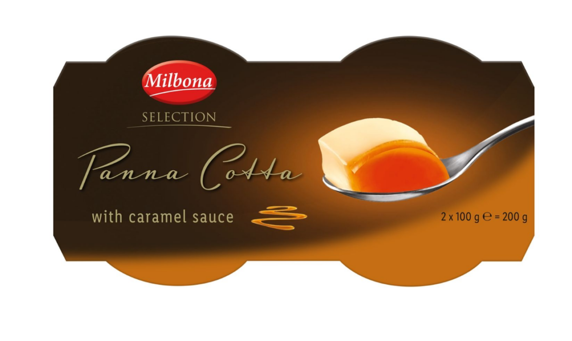 Milbona Panna cotta karamellás