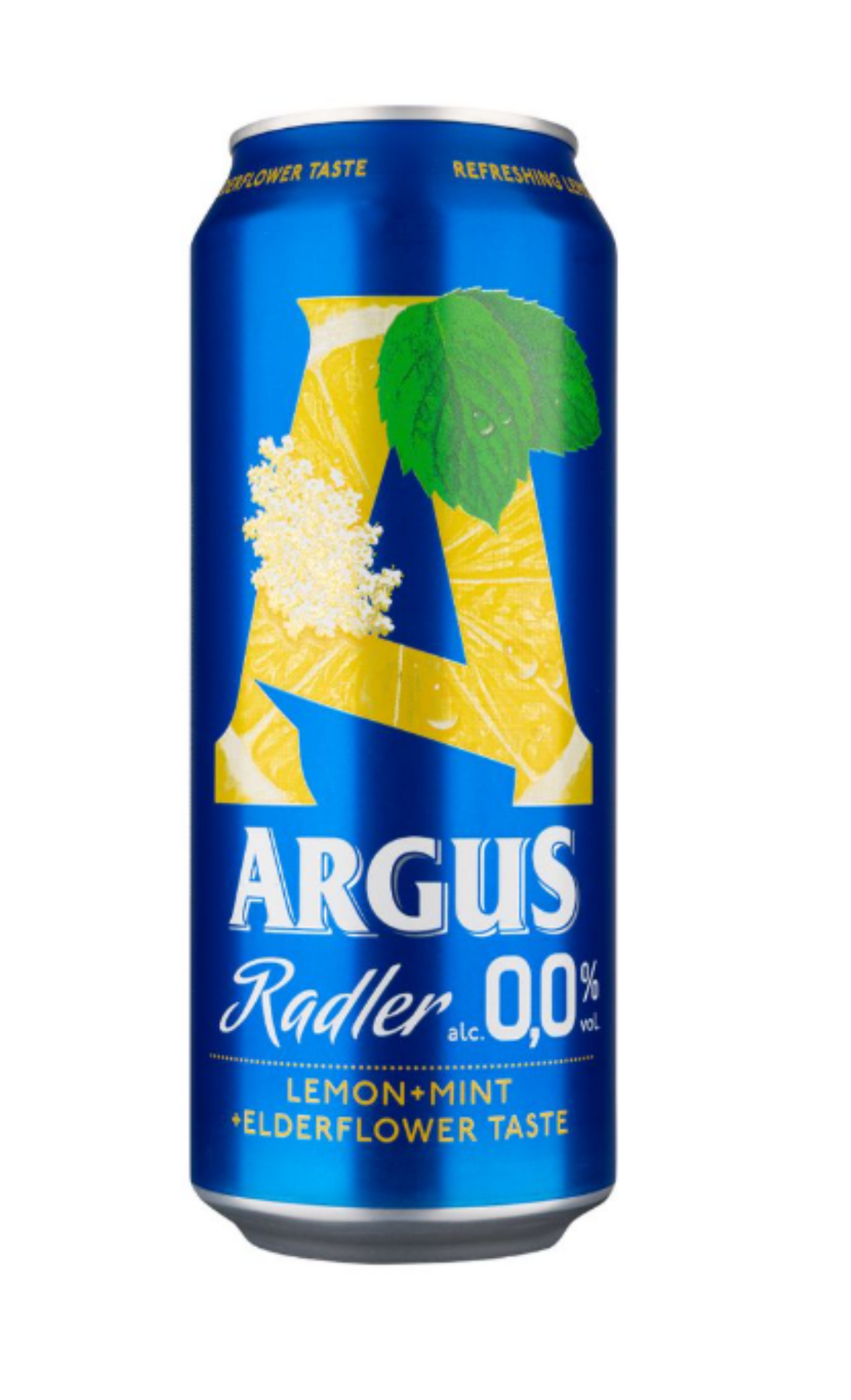 ARGUS Radler citrom-menta-bodza 0,0%, 0,5 L