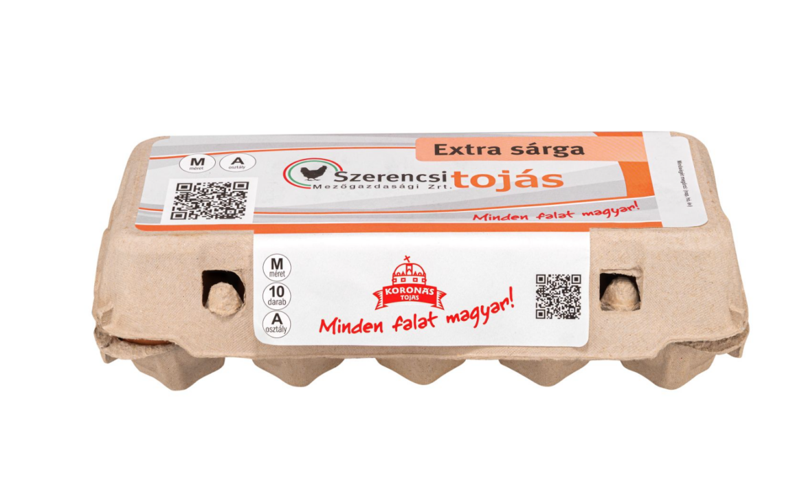 Koronás tojás 10db M-es