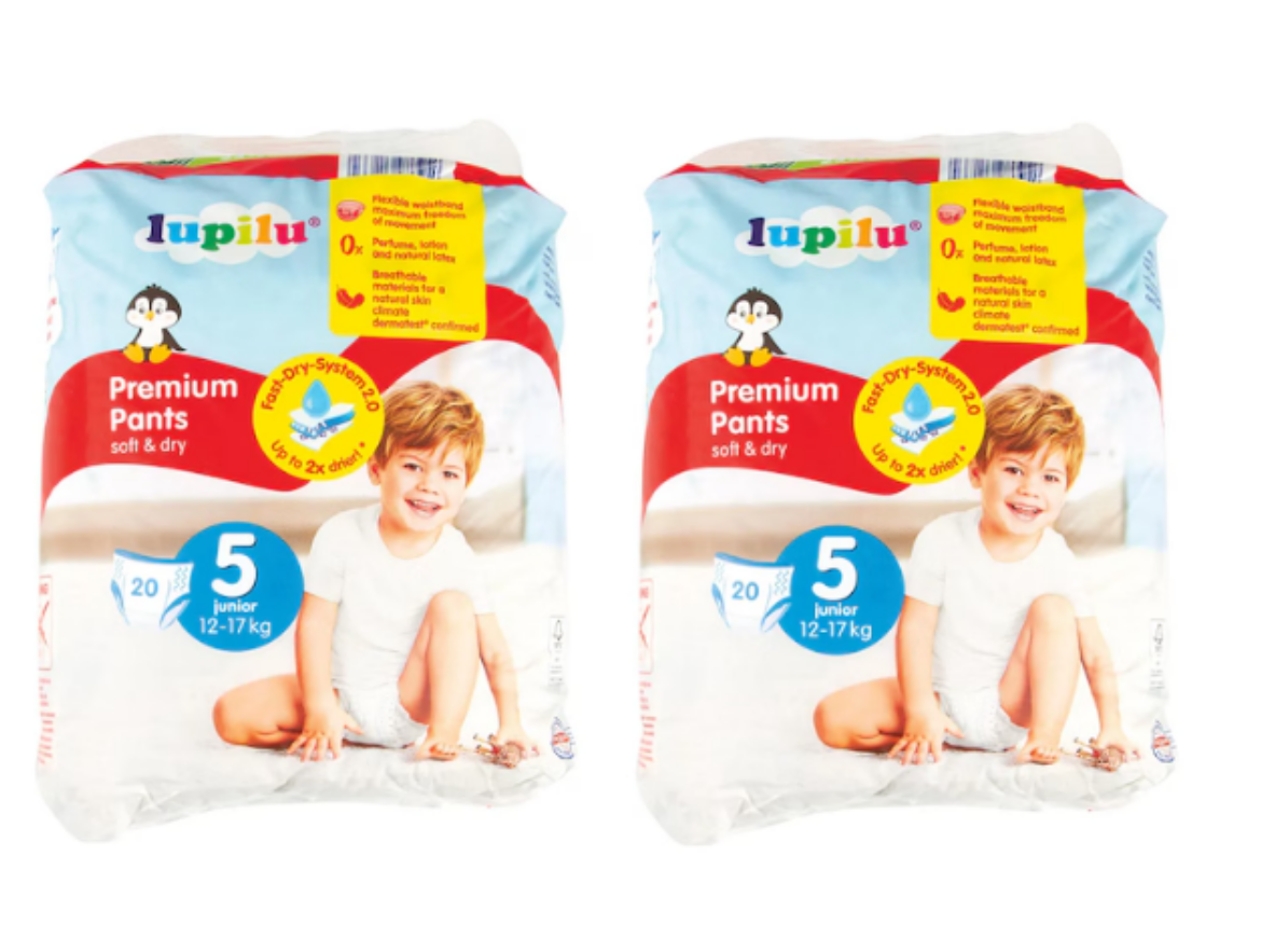 Lupilu Bugyipelenka Junior, 5-ös méret, 12-17 kg, 20 db