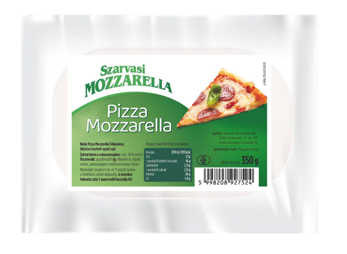 Szarvasi Pizza mozzarella natúr