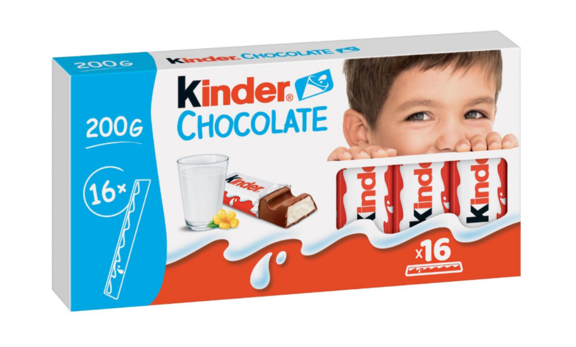 Kinder Chocolate tejcsokoládé szelet tejes krémmel töltve 16 db