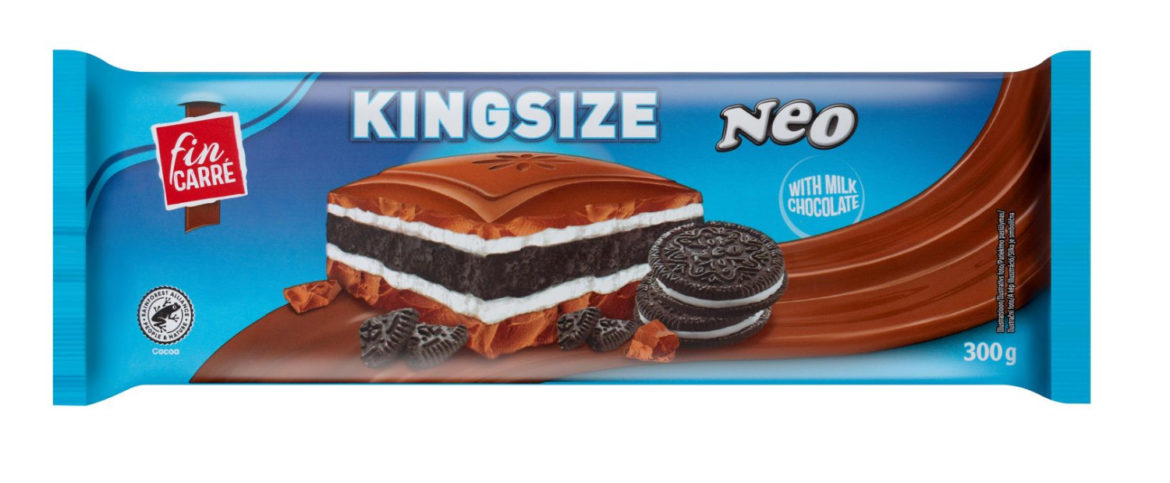 Fin Carré Kingsize tejcsokoládé csoki-keksz
