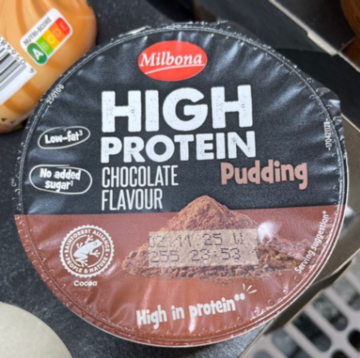 Milbona High Protein Puding csokoládé