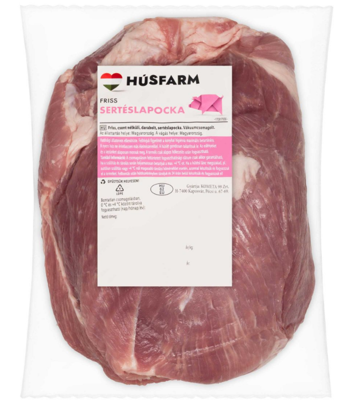 Húsfarm Friss sertéslapocka