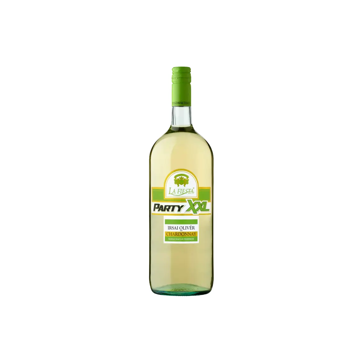 La Fiesta Party XXL Duna-Tisza Közi Irsai Olivér-Chardonnay száraz magyar fehérbor 11,5%