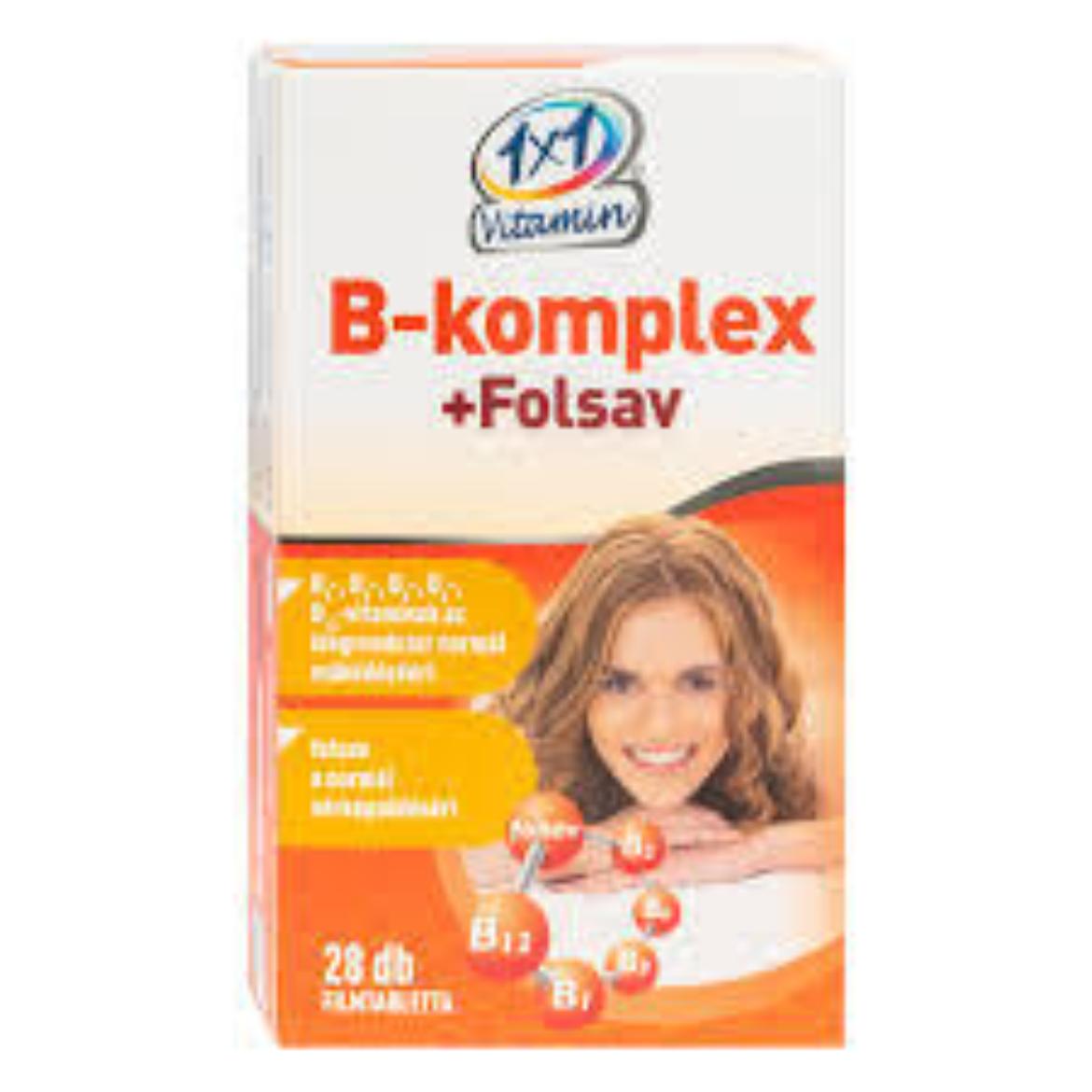 1×1 Vitamin B-komplex + folsav filmtabletta