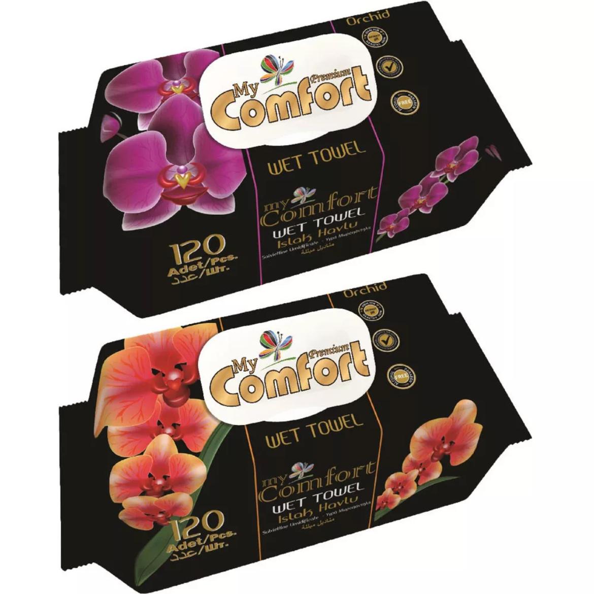 My Comfort Orchid Premium nedves törlőkendő