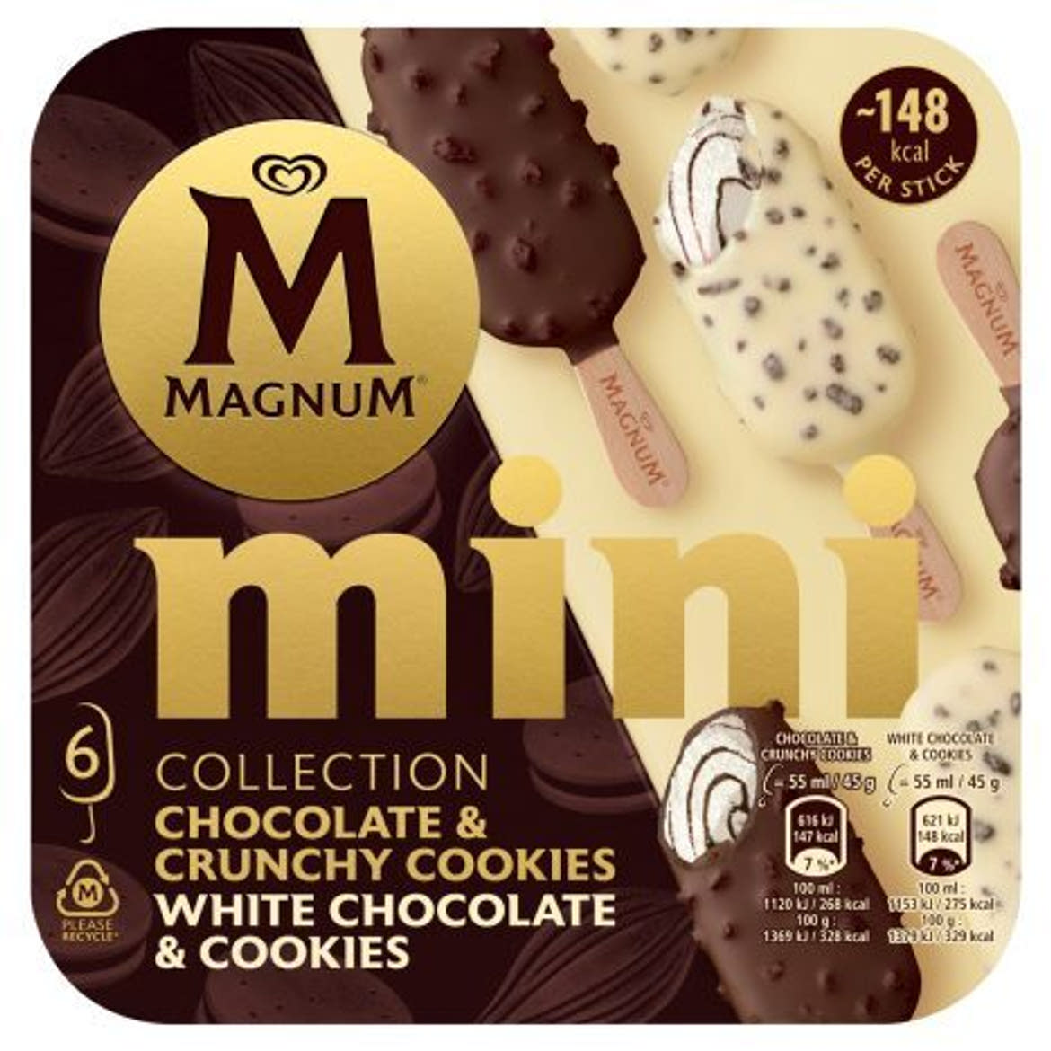 Magnum mini multipack cookie mix 8 x 55 ml