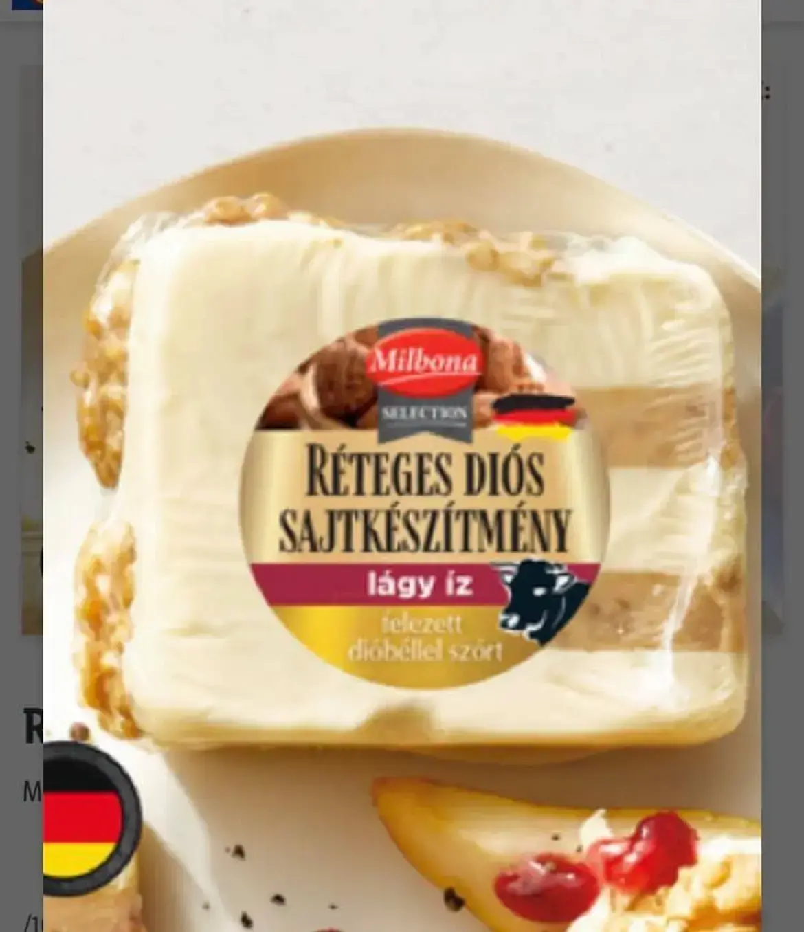 Milbona Selection Whisky & Dió sajt, 100 g
