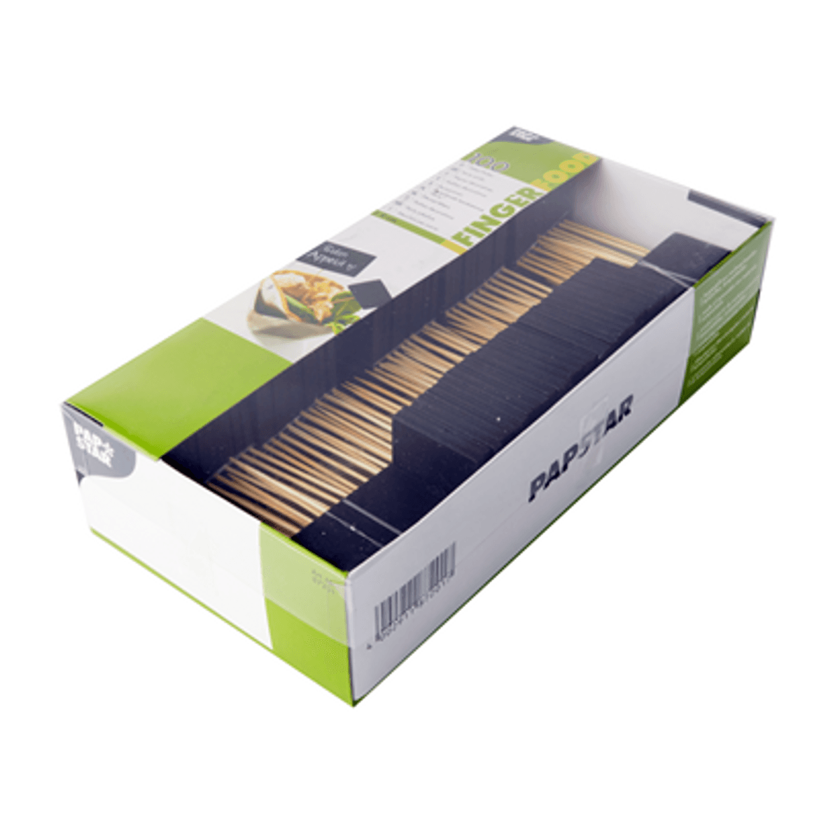 PAPSTAR Fingerfood Black Bambusz Nyárs 9 cm,