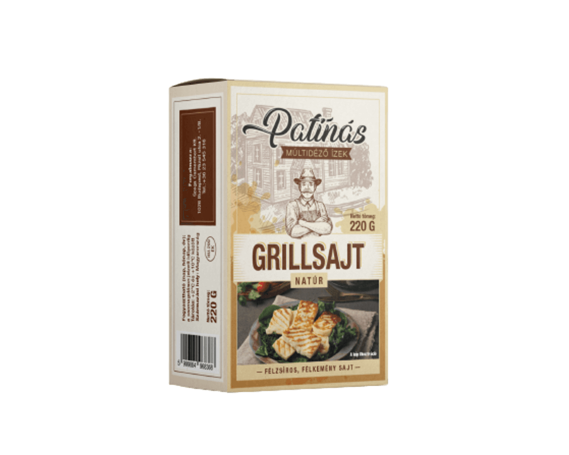Patinás grillsajt natúr