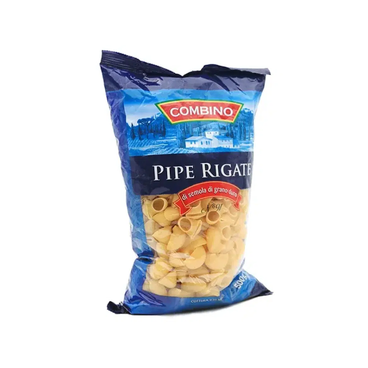 Combino, Pipe Rigate, durum száraztészta, 500 g