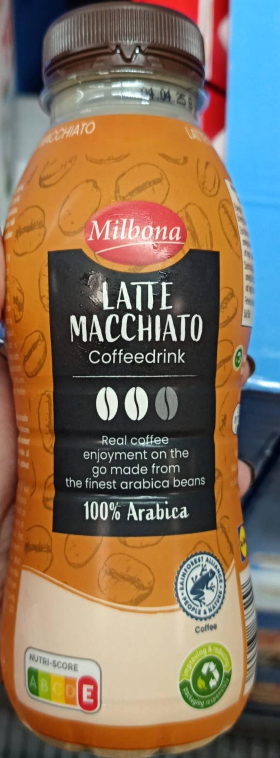 Milbona kávés Tejital latte macchiato, 330 ml