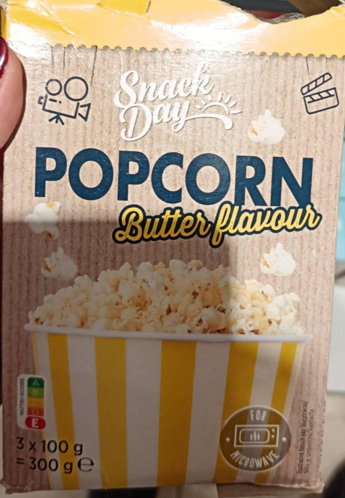 Snack Day Popcorn vajas 3x100 g, 300 g