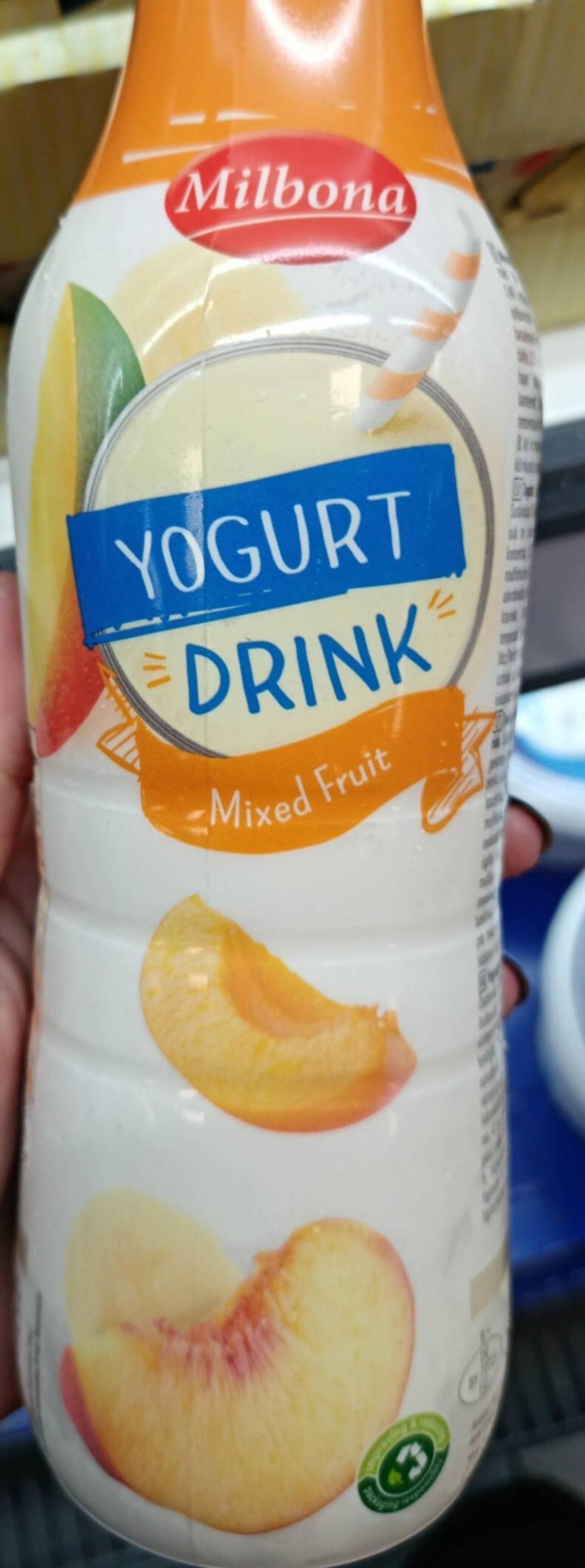 Milbona Gyümölcsös ivójoghurt vegyes gyümölcsös, 750 ml