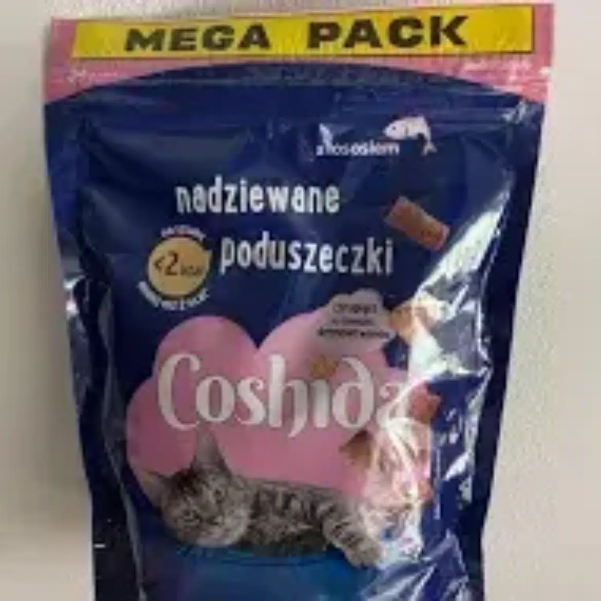 Coshida macska jutalomfalat ropogós töltöt párnák lazac megapack
