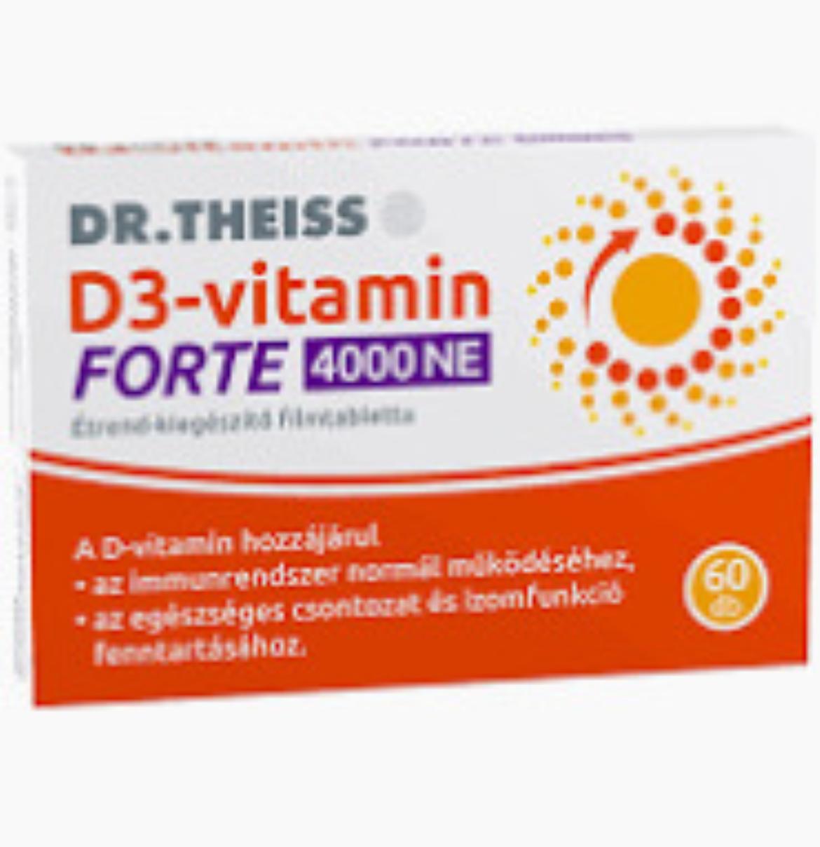 Dr. Theiss D3-vitamin Forte filmtabletta 4000 NE