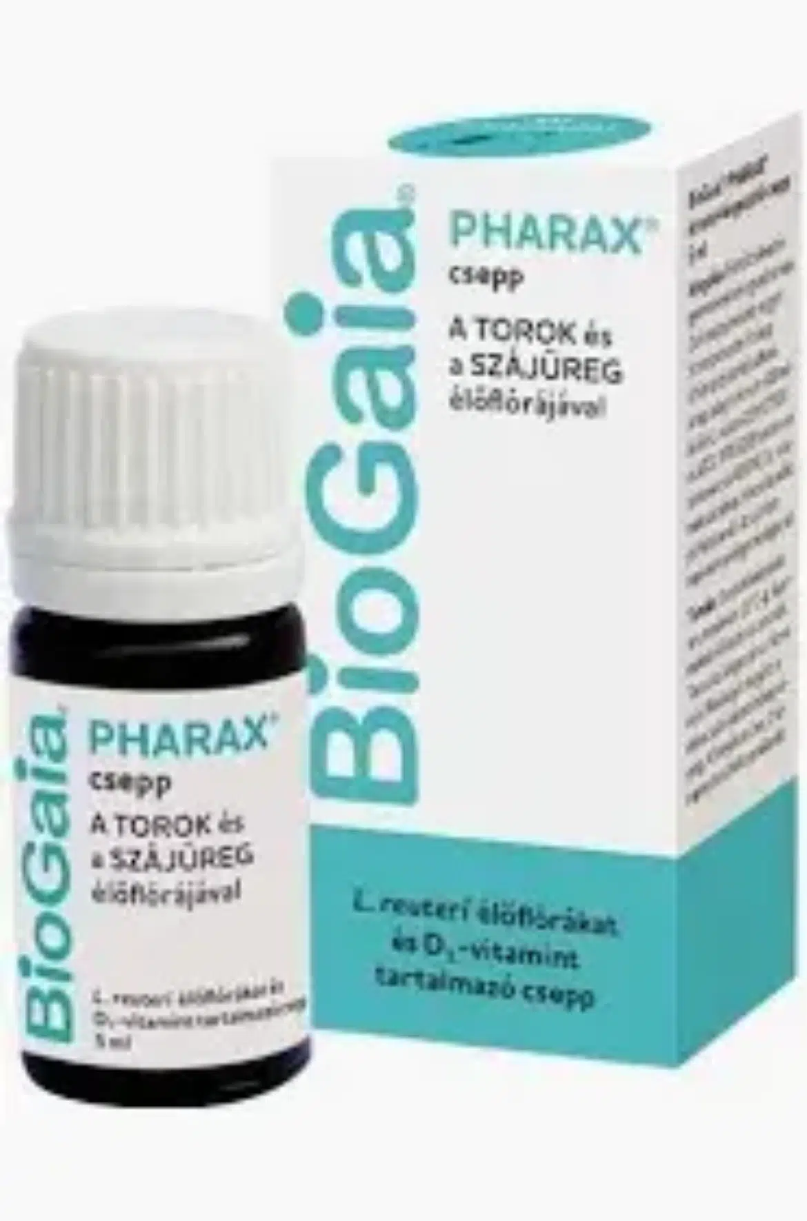 BioGaia Pharax élőflóra és D3-vitamin csepp 6 hónapos kortól 5 ml