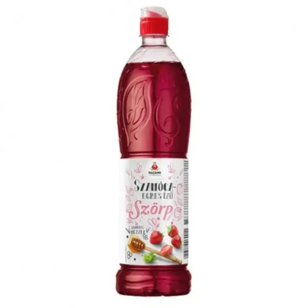 Hazánk Kincsei, Szörp mézzel, szamóca-egres ízű szörp, + 50 ft betétdíj, 1,5 L