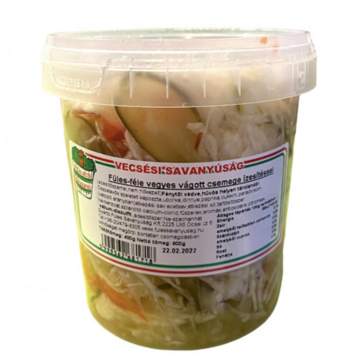 Vecsési Füles féle vegyes vágott csemege ízesítéssel