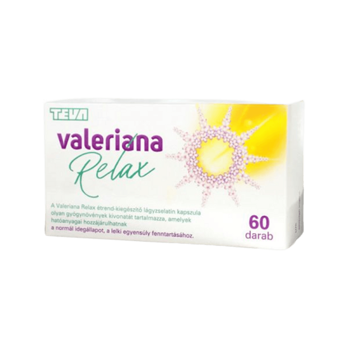 Valeriana Relax gyÃ³gynÃ¶vÃ©nykivonatokat tartalmazÃ³ Ã©trend-kiegÃ©szÃ­tÅ‘ kapszula