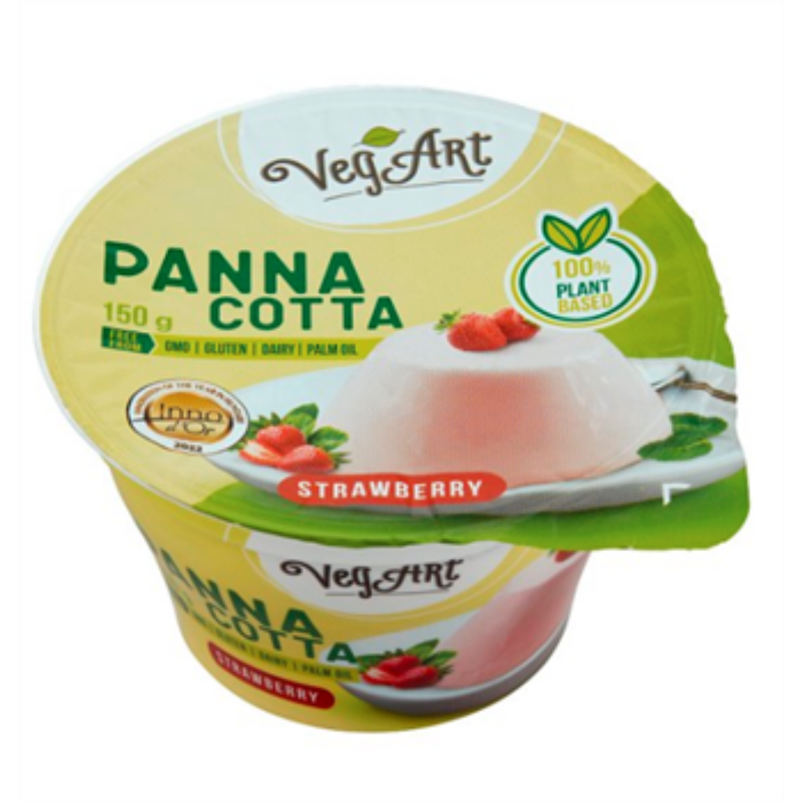 VegArt vegán panna cotta jellegű, natúr növényi desszert készítmény 150 g